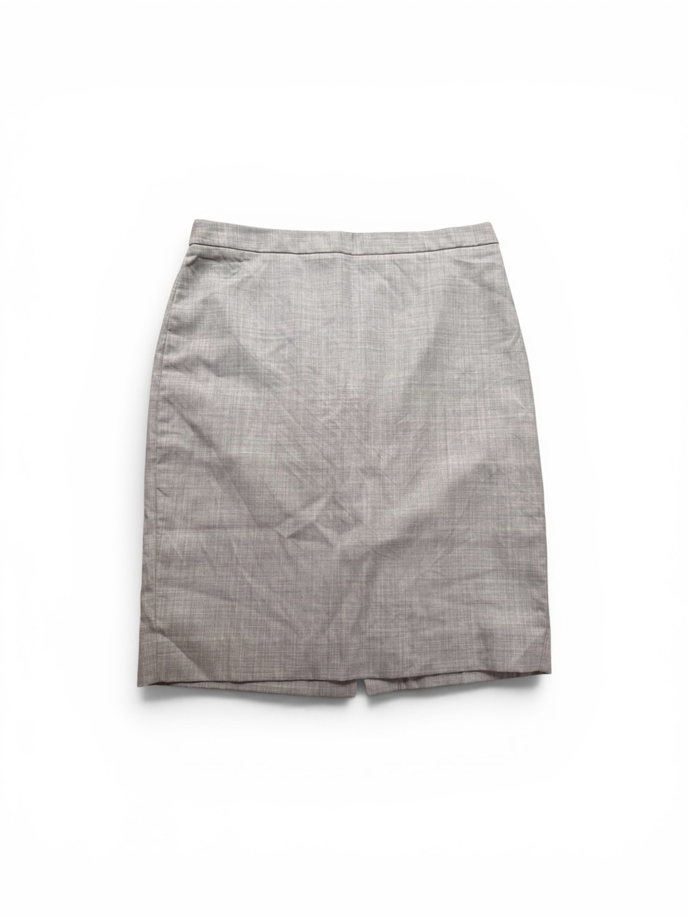J. Crew Gray Pencil Skirt with Subtle Pattern
